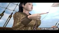 Redare Pe pirat 3d, un captiv 3d fierbinte este sashay de aspirare