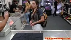 Play Stone-broke baby fucked in pawnbroker's shop