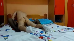 Oynat Çorap Giyen Esmer Genç Sıkı Amcık Sert Sikildi