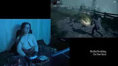 Odtwórz Buxom Brunette Bailey szuka przyjemności w rozgrywce Alan Wake - część 2
