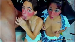 Afspelen Amateur drietal orgie met deepthroat -uitdaging en grote pikken
